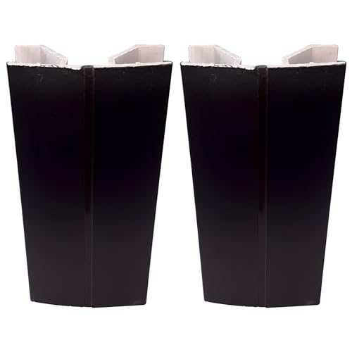 Cyclingcolors 2X Connettore Zoccolino Battiscopa Bordo Mobili Cucina Zoccolo Giunzione Multiangolo Angolare, 80Mm Nero Multiangolo