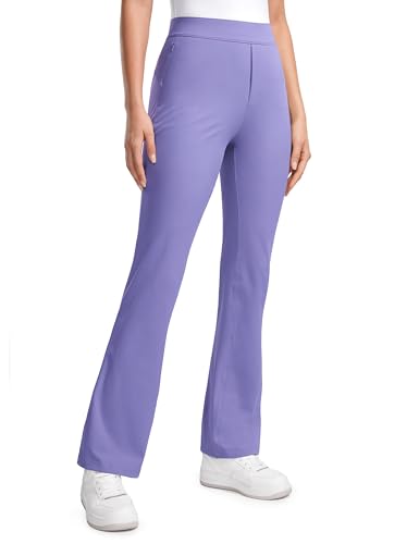 Amazon.com: CRZ YOGA 4-Way Stretch Flare Womens Pants Tall 31