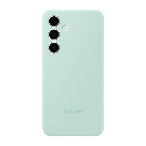 Image of Samsung Galaxy S24 FE Silicone Phone Case, Protective Cover with Color Variety, Smooth Grip, Soft and Sleek Design, Seamless Fit, US Version, Mint