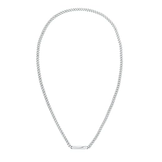 Calvin Klein Collar de Cadena para Hombre Colección ICONIC ID en Acero Inoxidable con un Charm - 35000055