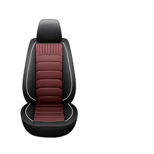 Housse de siège de voiture en cuir PU bordeaux pour Chevrolet Cruze et Onix 5 places