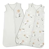 Lictin Baby Sleep Sack 0.5 Tog - 2 Pack Toddler Sleeping Sack 18-36 Months, Baby Wearable Blanket, S