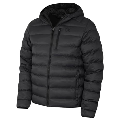 Calvin Klein Herren San Gabriel gewebt Jacke - Anthrazit/Schwarz - M Calvin Klein Herren San Gabriel gewebt Jacke - Anthrazit/Schwarz - M