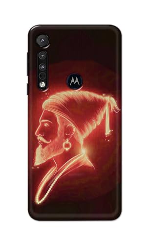 Image of PRINTFIDAA Printed Hard Back Cover Case for Motorola One Macro Back Cover (Chatrapati Shivaji Maharaj) -112