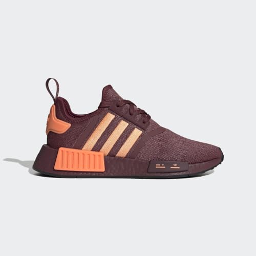 Image of adidas NMD R1 Shoes Women's, Burgundy, Size 6