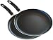 Produktbild Crepe Pfanne 2er-Set, antihaftbeschichtete Pfannkuchenpfanne, 26cm, Pfanne für Crepes, Pancake und Palatschinken, flache Crepepfanne, Pan, Kreppfanne, Pancakes, Omlett, Pfankuchen (Schwarz (2er-Set))