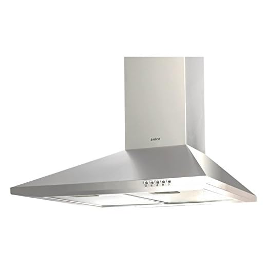 Elica 60 cm 875 m3/hr Chimney (PYRAMID CF 60, 2 Cassette Filters, Steel/Grey)