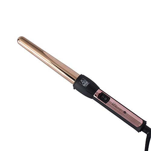 Tru Beauty Titanium-Coated Curling Wand, Gold, (0.75-Inch to 1-Inch)