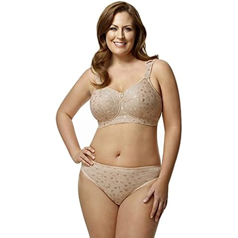 Elila Jacquard Full Coverage Full Support Softcup 1305 Nude 52 G Cover