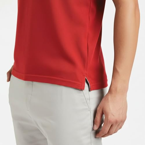 Image of Men's Premium Cotton Pique Polo T-Shirt, Classic Fit Short Sleeve Casual Summer Shirt, Soft & Breathable Fashion Polo