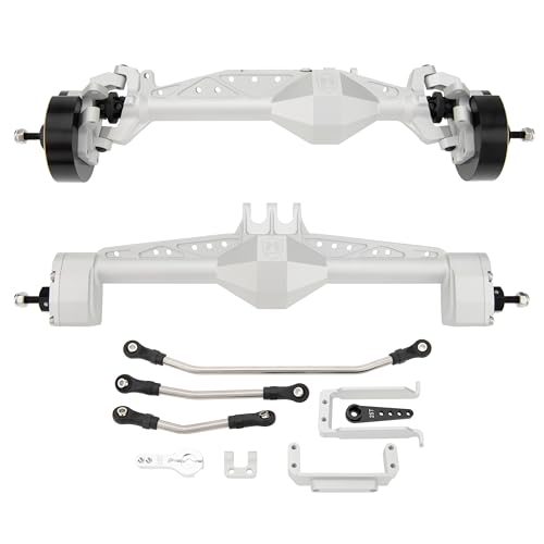 MEUS RACING Cheat Code Capra 1.9 ISO Axles Kit for Axial Capra 1.9 4X4 and DIY SCX10 SCX10 II Upgrades Parts (Silver)
