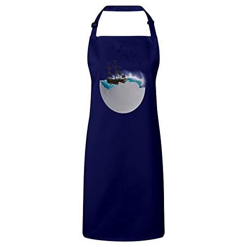 Tablier cuisine voilier bleu marine idéal pour cuisiner avec style