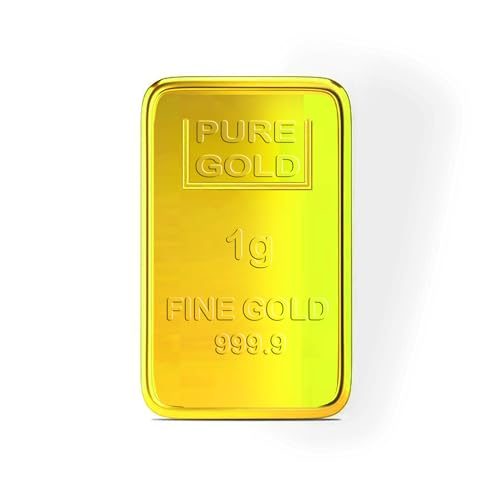 Image of 1g fine gold bar 24k (999.9) Yellow Gold Bar cum coin