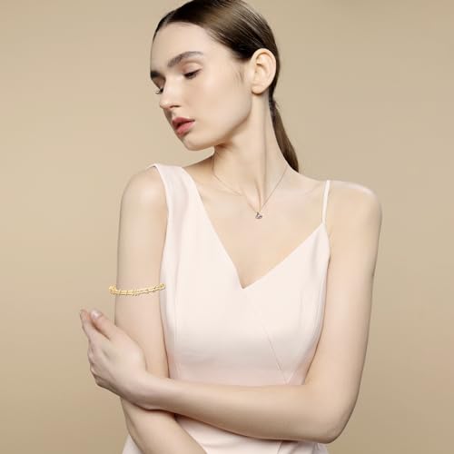 SANDOO Minimalist Gold Arm Bracelet - Layered Armband Armlet Jewelry3