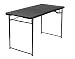 Cosco 14402BLK1E Indoor Outdoor Adjustable Height Center Fold Tailgate Table with Carrying Handle 4' Black
