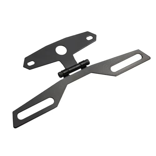 Support de plaque d'immatriculation moto pliable pour balades et rassemblements