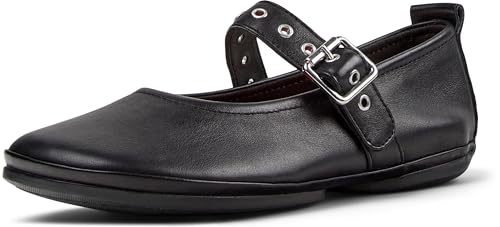 Camper Right Nina K201962 Mary Jane femme chaussures plates souples noires