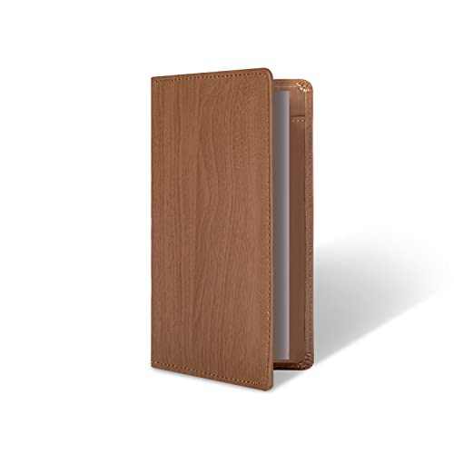 Image of Aurya Leather Checkbook Covers for Personal Checkbook, Checkbook Holder with Free Vinyl Divider, Checkbook Cover for Duplicate Checks for Men and Women