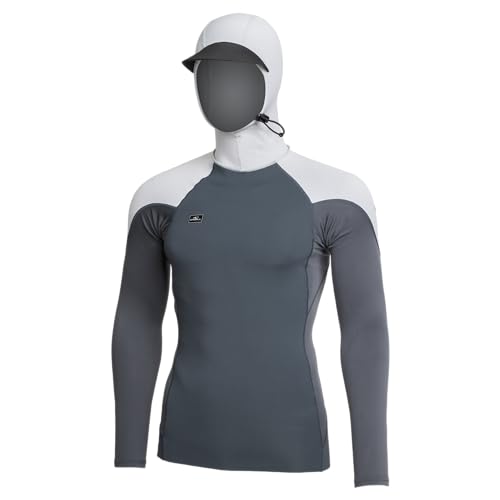 Camiseta Neopreno O'Neill Thinskins Neo-Skins con Capucha, Grafito/Gris Frío, Talla Pequeña miniatura 1
