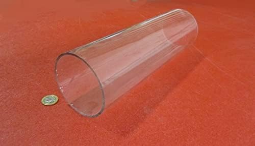 Polycarbonate Round Tube 3.50" (3 1/2") OD x (3 1/4") 3.25" ID x 1/8" Wall x 12" (More Length Options)