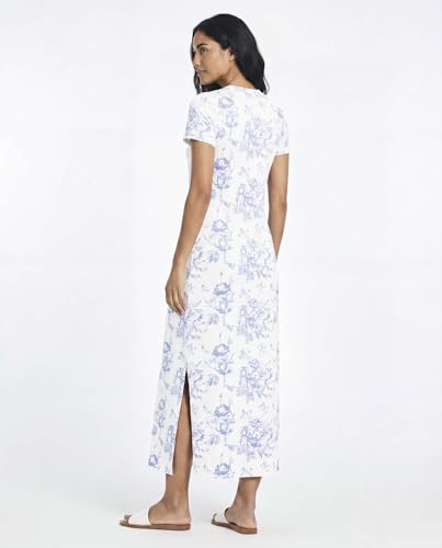 Image of Real Essentials 3 Pack Women's Casual Short Sleeve Maxi T-Shirt Dress with Slit (Available in Plus Size)