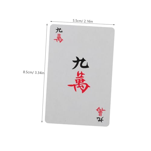 Mini Outdoor Mahjong wasserdichte Kunststoff Spielkarten Robuste Pokerkarten für Zuhause Bar Büro Praktisches Langlebiges Kartenspiel Zubehör für Freizeit und Freunde – Bild 3