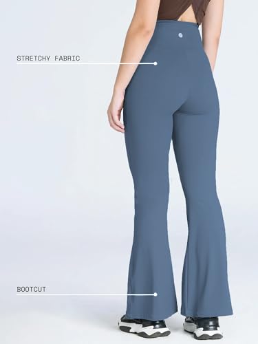 Image of CAVA Tall Hourglass Flared Leggings for Women | V-Waistband, Anti-Camel Toe Design, Tall Fit, Flared Bottoms, Deep Pockets, Sculpting Stretch Fabric