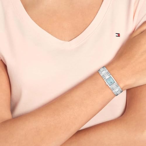 Image of Tommy Hilfiger Ivy Quartz Analog with Blue Dial Silver Stainless Steel Strap Watch for Women - TH1782797