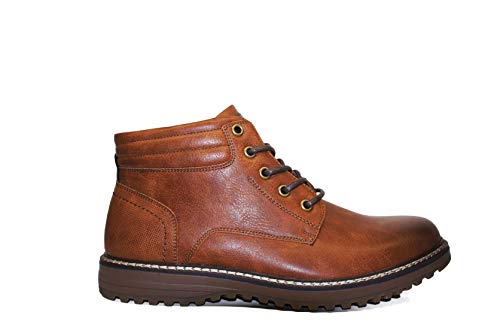 Image of TOP STAKA Men's Boots, Leather Lace Up Winter Shoes for Work, Travel, Business, Casual Shoes