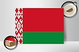 Femer Holzschild Flagge Weißrussland 40x30cm Flag of Belarus