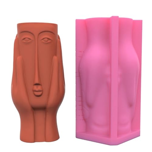Moule en ciment et argile avec visage humain pour loisirs créatifs DIY