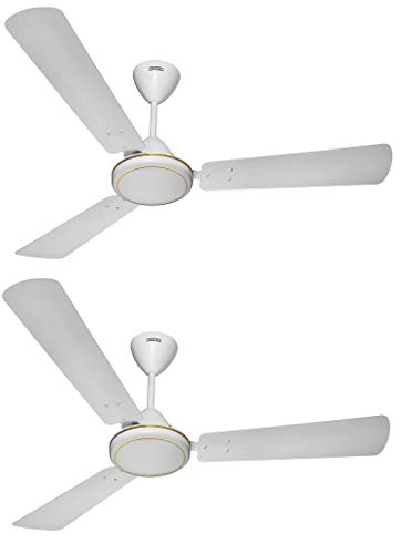 Image of Usha Super Striker 1200mm Goodbye Dust Ceiling Fan (Pearl White) Pack of 2