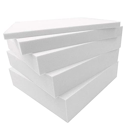 High-Density Foam Cushions for Sofa, Dining Bench & Stool, Comfortable Upholstered Seat Pads (140 x 45 cm, 10 cm) Foam Padding