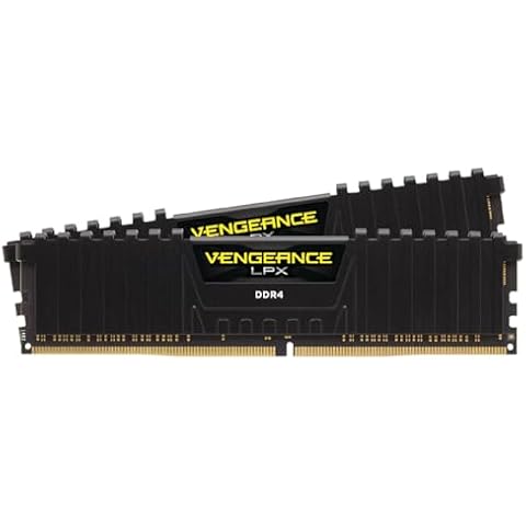 CORSAIR VENGEANCE LPX DDR4 RAM 32GB (2x16GB) 3200MHz CL16-20-20-38 1.35V Intel AMD Desktop Computer Memory - Black (CMK32GX4M2E3200C16) Cover