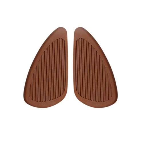 Protection caoutchouc réservoir rétro marron de qualité supérieure pour moto de collection