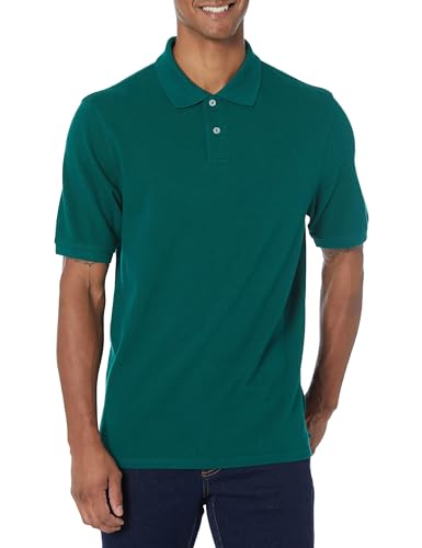Image of Amazon Essentials Men's Regular-Fit Short Sleeve Cotton Pique Polo Shirt (Available in Big & Tall)