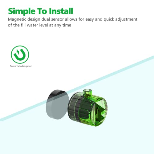 Image of Auto Top Off System Saltwater Aquarium, Water ATO for Reef Fresh Tank | Stable Water Levels & Salinity, QST Real-Time Anti-Overflow, 1mm Precision Sensing, Easy Setup, 2-Year Warranty, Green