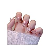 Amazon | 24枚入 ネイルチップ 3D爪 付け爪 チップ 手作りネイル