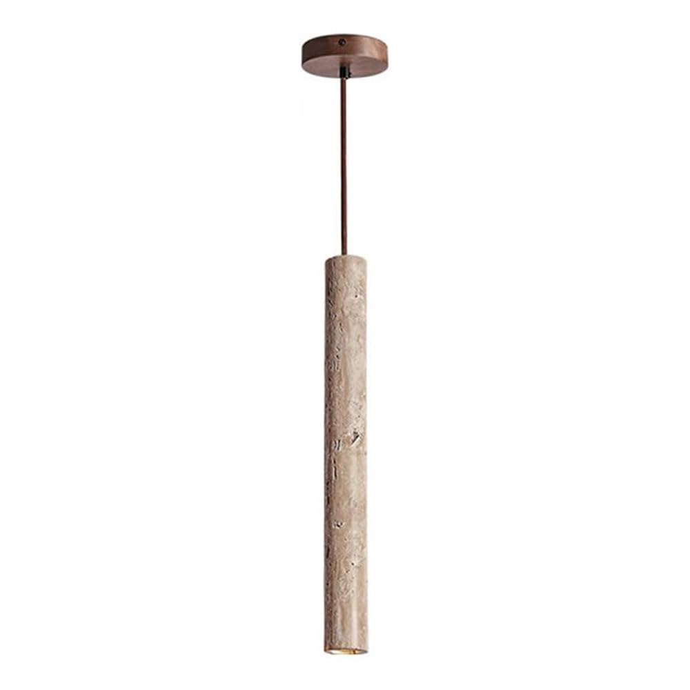 WFZRXFC Wabi-Sabi Chandelier Lighting Fixtures, Natural Cave Stone Hanging Lamp, Warm Light Interior Decorative Lighting, Yellow Travertine Pendant Light For Kitchen Bedroom Living Room Vanity