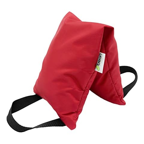 Red - 10 LB Yoga Sandbag Filled Two Handle Design - Made in USA by Bean Products Cover