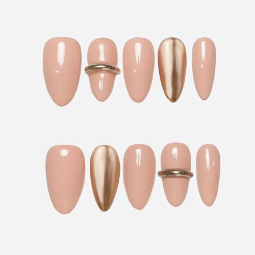 ROXORA Handmade Press On Nails, 3D Floral Acrylic Fake Nails,