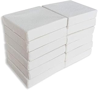 LWR CRAFTS Mini Stretched Canvas 2" X 2" 5cm x 5cm Pack of 12