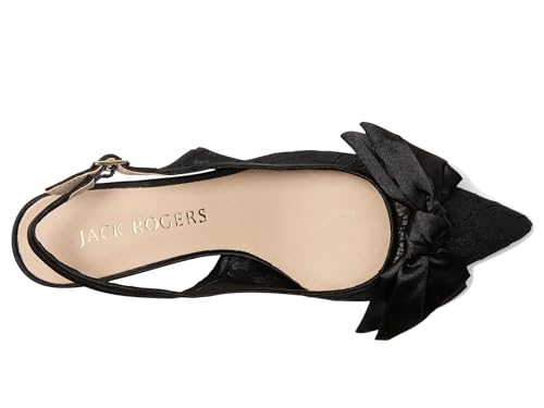Jack Rogers Women's Debra Slingback Kitten Heel-Lace/Satin Pump2