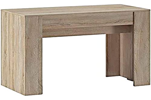 Skraut Home Mesa Consola Extensible hasta 237 cm, 5 Posiciones Diferentes, Dimensiones Cerradas: 78 x 90 x 50 cm, Roble, Ideal para tu Comedor, salón o Oficina, Madera (HA-1Q6N-1X7U)