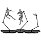 FINGERINSPIRE 3 Sets Action Figuren Ständer Schwarz Ständer Spleißbasis 3 Personen Kampf Zusammengebauter Action Figuren Ständer Basis Ausstellungsständer Kompatibel Mit HG/RG 1/144