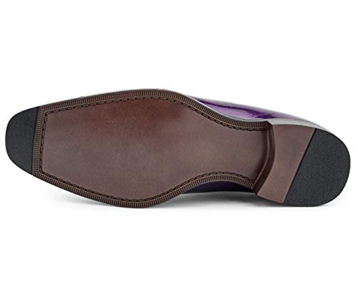 Image of Bolano Bandit Men's Alligator Print Cap-Toe Oxford Dress Shoes