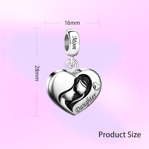 Mother Daughter Mom Women Bead Charms Compatible with Pandora Bracelets Christmas Halloween2