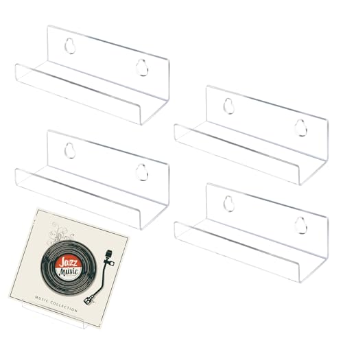 Lotbun Estante de Vinilo, Soporte vinilos Pared,Expositor Discos...