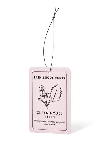 Bath & Body Works Clean House Vibes Hanging Fragrance Diffuser – Long-Lasting Fresh Linen Air Freshener for Car, Closet, or Home, Refillable Decorative Scent Diffuser - image 1