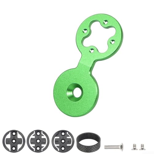 Accesorios para bicicleta, soporte de vástago para auriculares compatibles con GARMIN y Bryton (verde)